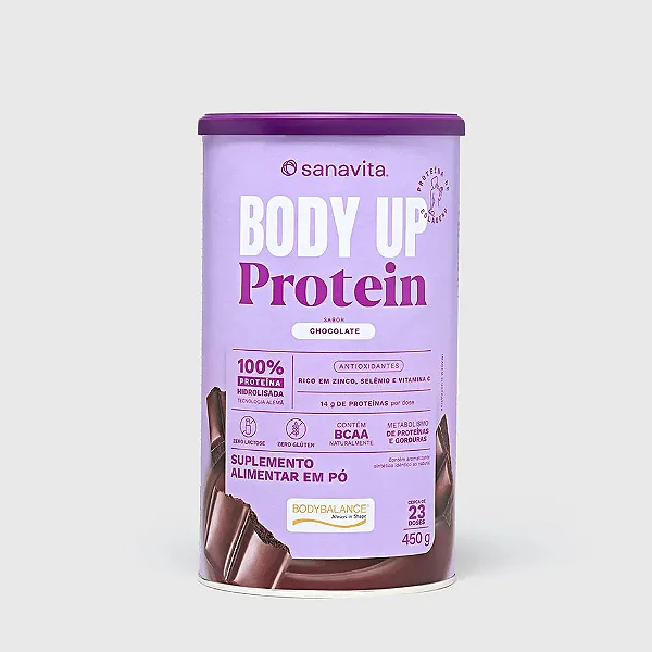 Body UP whey protein - Chocolate 450 gramas -sanavita