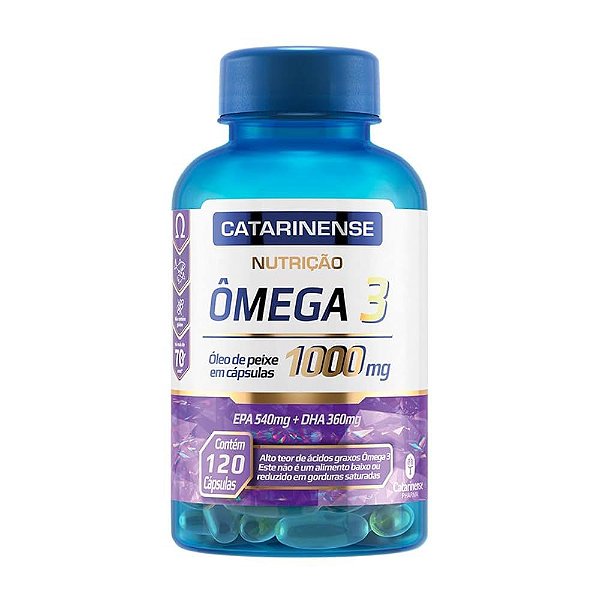 Ômega 3 cápsulas 1000mg - Catarinense - 120 capsulas