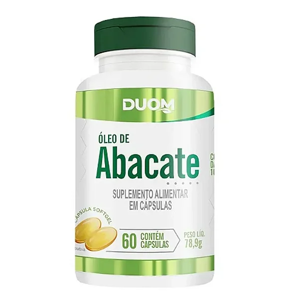 Óleo De Abacate 60cps 1000mg Duom