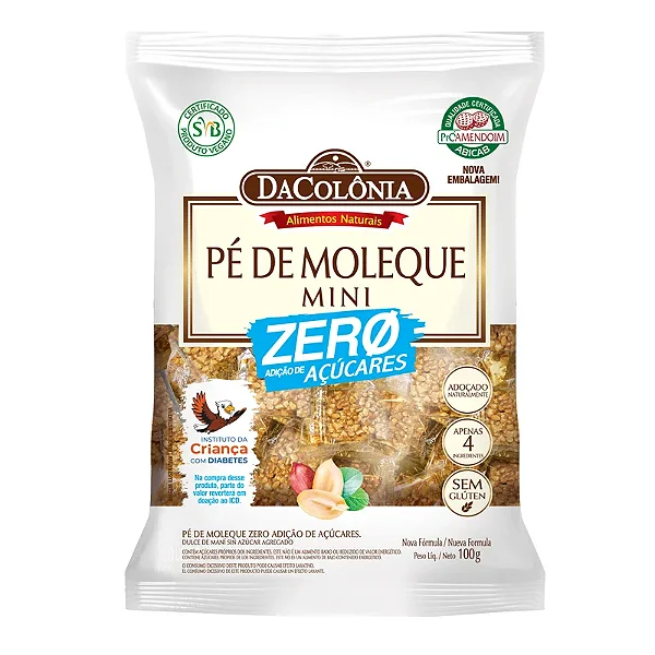 Pé de Moleque Zero Açúcar