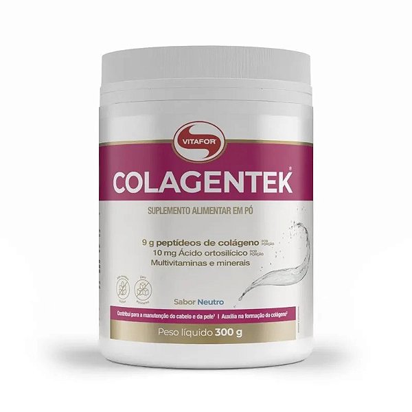 Colágeno Colagentek Vitafor - Sabor Abacaxi - 300g