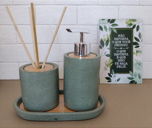 Kit sabonete/difusor Oliva