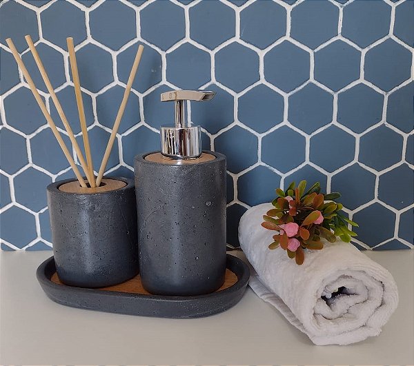 Kit sabonete/difusor Azul noite