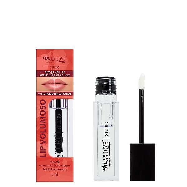 Lip Gloss Volumoso Incolor Max Love
