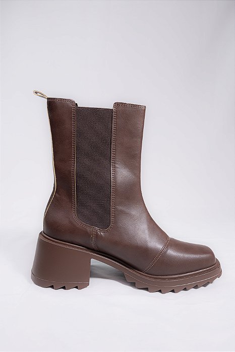 BOTA CHELSEA SINFONIA COR CACAU