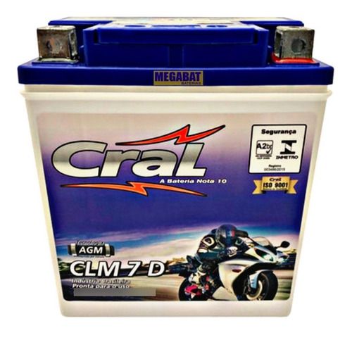 Bateria CRAL CLM7D 7AH