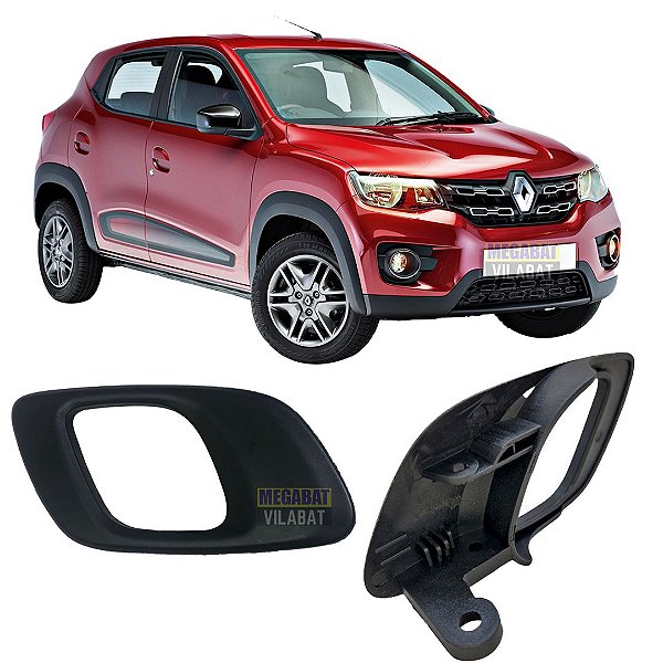 MACANETA INTERNA PORTA HASTE RETO PRET KWID GI AP17 DIREITA 611740