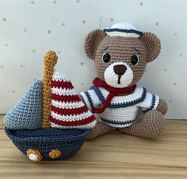 Ursinho Marinheiro e Barco