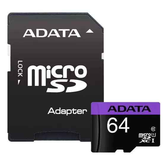 Cartão de Memória Micro SDXC 64GB AUSDX64GUICL10-RA1 ADATA