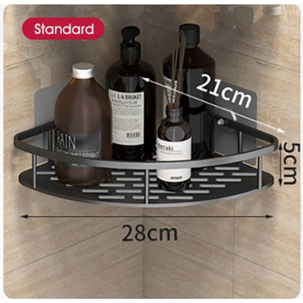 Prateleira de Canto para Organização - Ideal para Banheiro, Cozinha e Lavanderia, Resistente e Estilo Industrial
