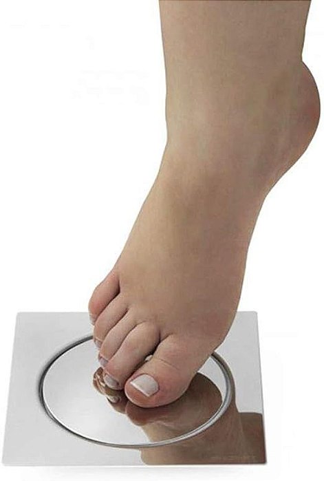 Ralo Click Inteligente em Aço Inox Pop up 10x10 para Banheiro