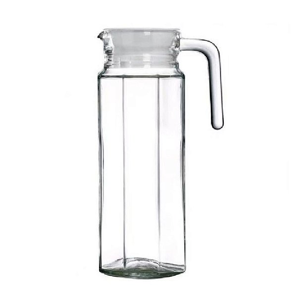 Jarra De Vidro Com Tampa Para Suco Água Bebidas 1,2L