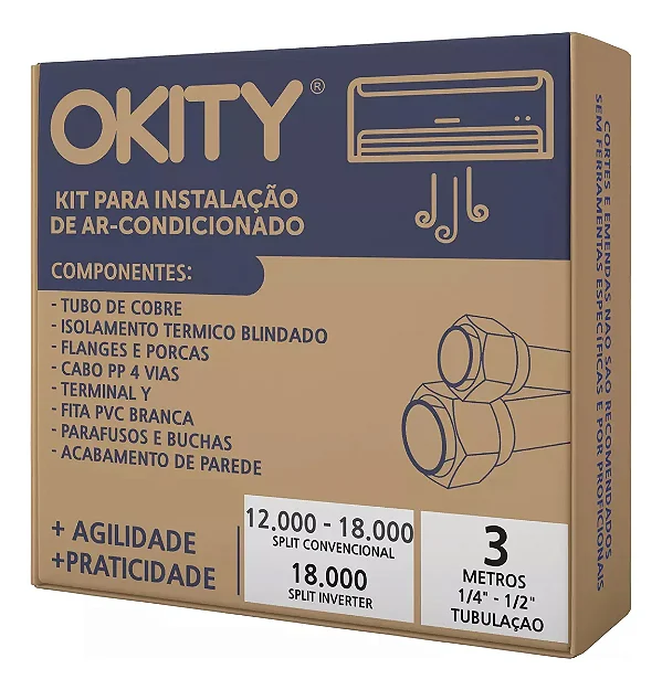 Kit Instalação Ar condicionado 12.000/18.000btus