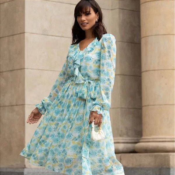 Vestido Romântico Floral Valdete