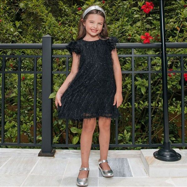 Vestido Infantil Preto