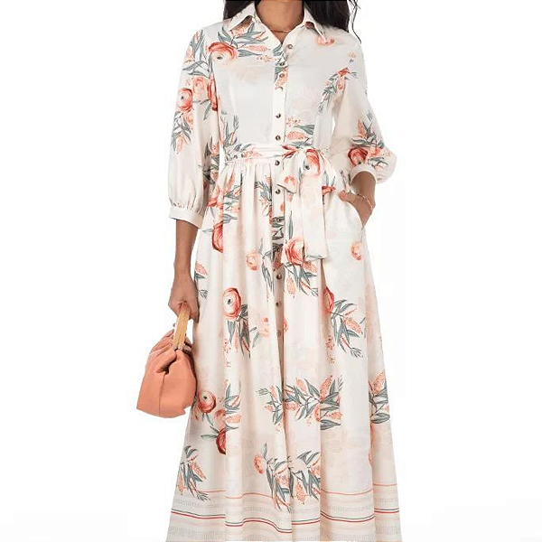 Vestido Longo De Chamise