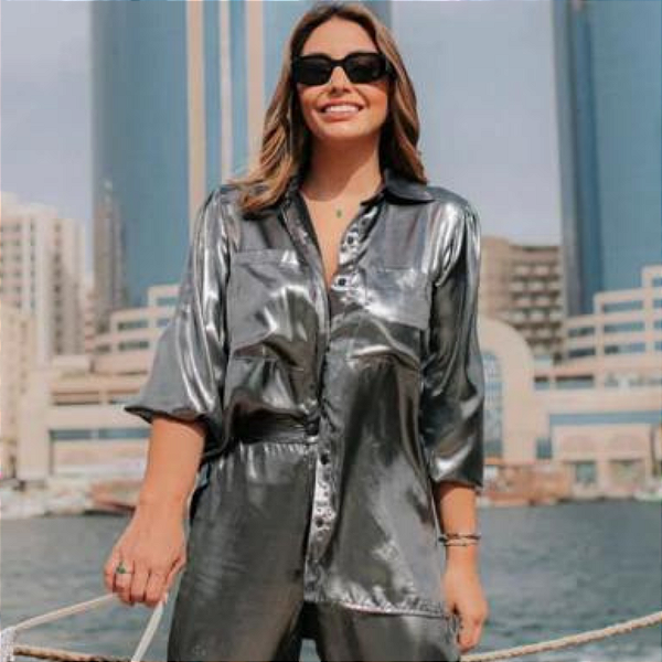 Camisa Metalizada City Walk