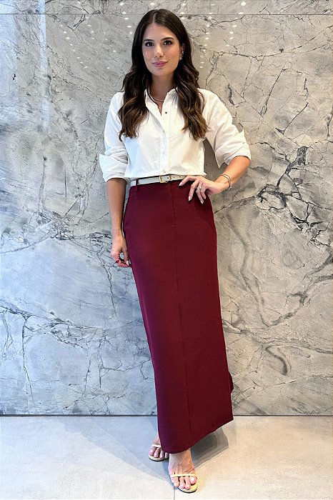 Saia Alfaiataria Vinho