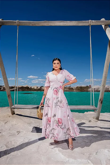Vestido maxi midi gilda