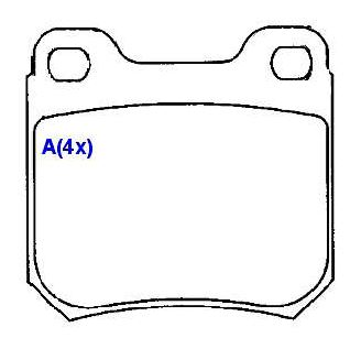 PASTILHA TRAS ASTRA, OMEGA, VECTRA, ZAFIRA
