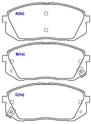 PASTILHA DIANT. HYUNDAI IX35 2010 ...