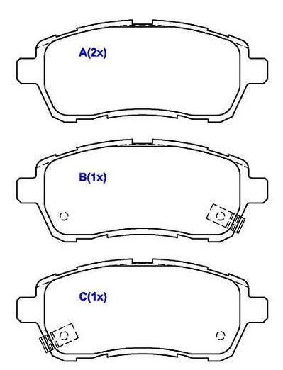 PASTILHA DIANT NEW FIESTA 2010