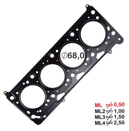 JUNTA DE CABECOTE FOX GOL G4 G5 G7 EA111 1.6 8V (METALICA)