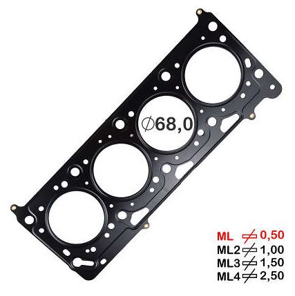 JUNTA CABECOTE GOL 1.0 8V/16V EA111 (FIBRA)