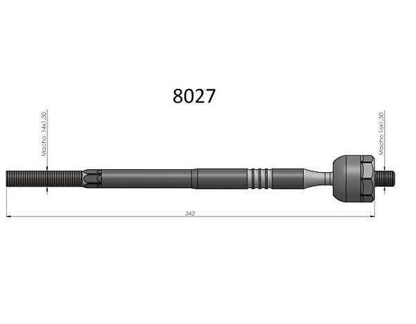BARRA AXIAL VECTRA 97/05 HIDRAULICO DHB
