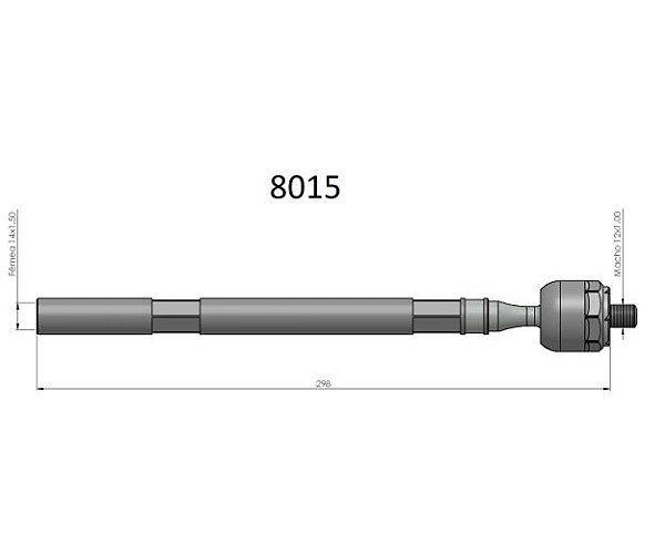 BARRA AXIAL  SPACE VAN 90/99