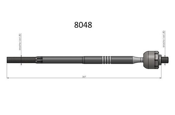 BARRA AXIAL  SPRINTER 210 95  HIDR.