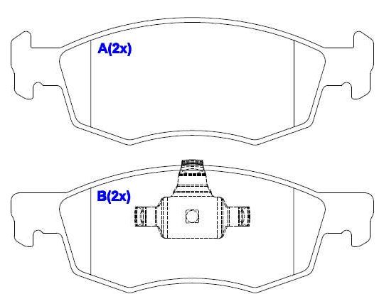 PASTILHA DIANT STRADA 20/...
