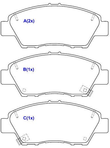 PASTILHA DIANT HONDA CITY 1.5 2015/... FIT 2015/...