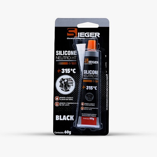 SILICONE NEUTRO HT PRETO 60G