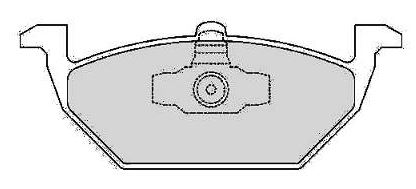 PASTILHA FREIO DIANT.CROSSFOX ARO 15