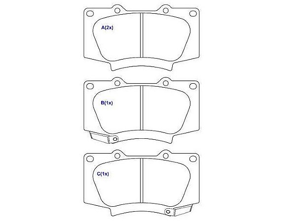 PASTILHA DIANTEIRA HILUX 2.8/4.0 16/... (CERAMICA)