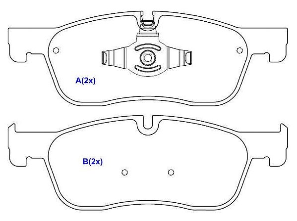 PASTILHA DIANT. LAND ROVER SPORT 2.0/2.2 15/...