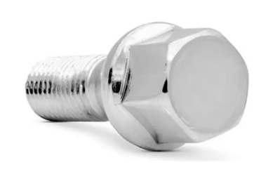 PARAFUSO RODA PF M12 X 1,25 X 28 CH19 CROMADO - CONICO