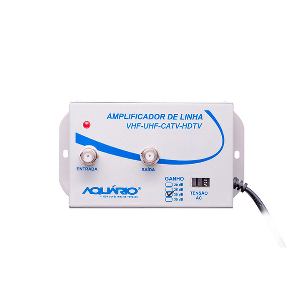 Amplificador de Linha de TV 30dB de Ganho