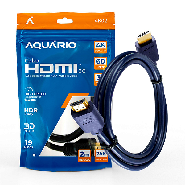 Cabo HDMI 2.0 4K de 2 metros