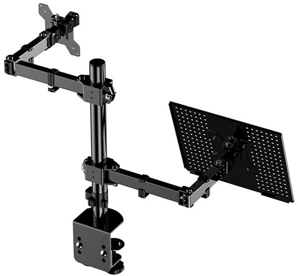 Suporte Articulado para Monitor de 14 a 32" com Base para Notebook