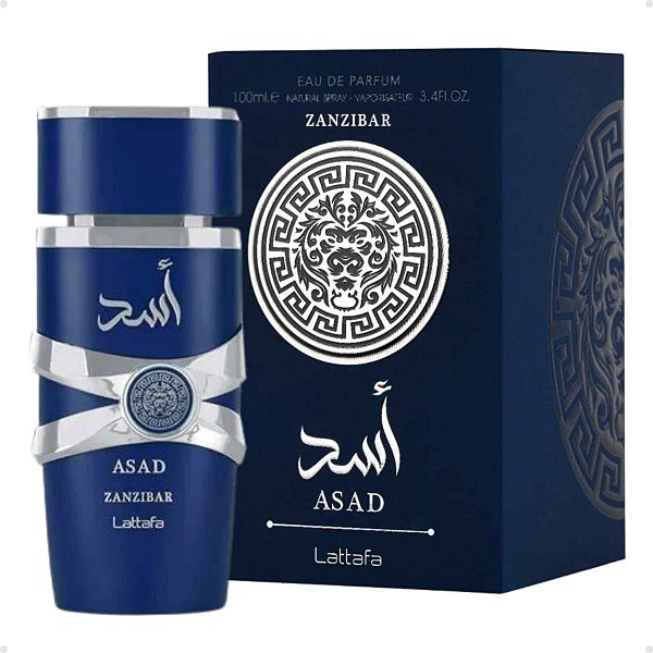 Perfume Arabe Lattafa Asad Zanzibar EDP 100ml Masculino