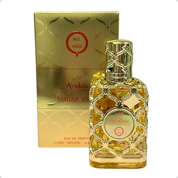Perfume Arabic Âmbar Real A024 - Unissex 25ml