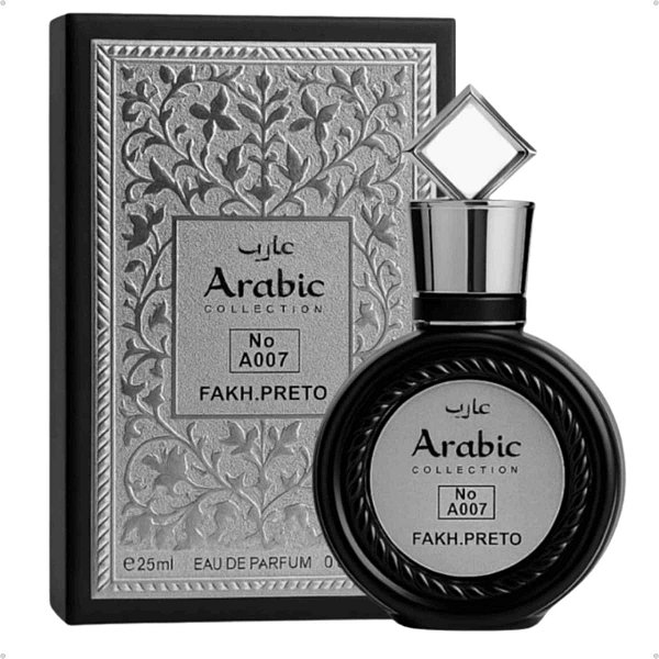 Perfume Arabic Fakh. Preto A007 - Masculino 25ml