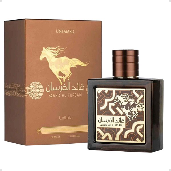 Perfume Arabe Qaed Al Fursan Untamed Lattafa Masculino EDP 100ml