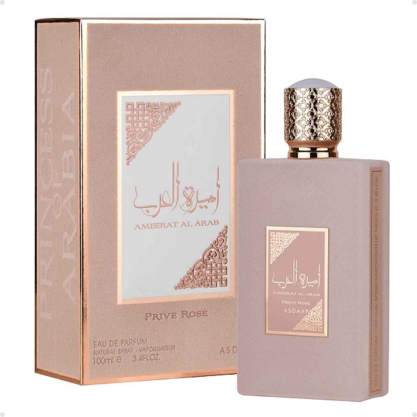 Perfume Arabe Ameerat Al Arab Prive Rose Asdaaf EDP 100ml Feminino