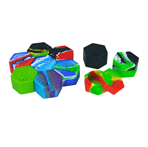 Slick Container Hexagonal Colmeia 26ml De Silicone