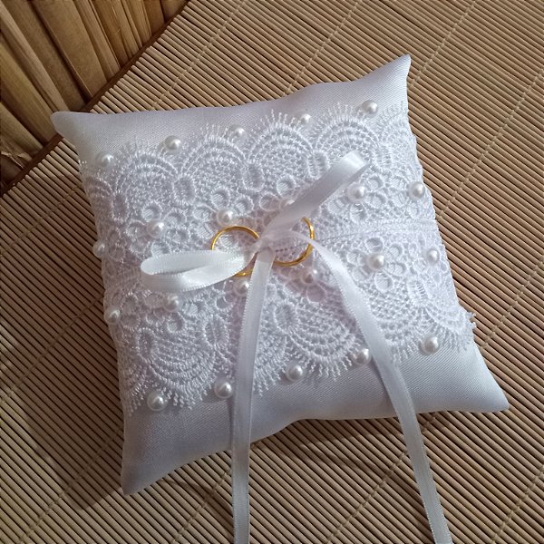 Almofada porta alianças Casamento, Bodas