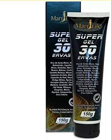 Super Gel 30 Ervas Massageador 150g Marylife   - Embalagem Bisnaga