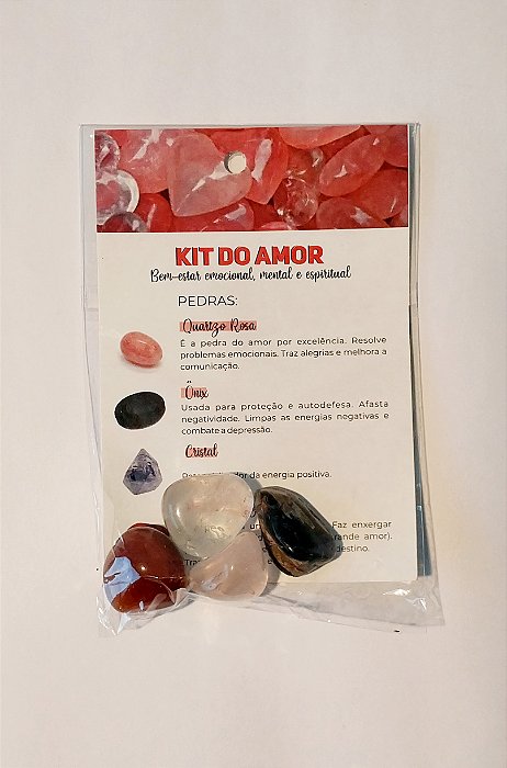 Kit de pedras do amor